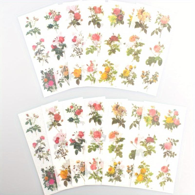 1 rinkinys romantiškų vyšnių žiedų lipdukų, skirtų „Scrapbooking“ – meniniams amatams, užrašams Vaikams, merginoms „pasidaryk pats“ kelionių žurnalo abėcėlės kortelės