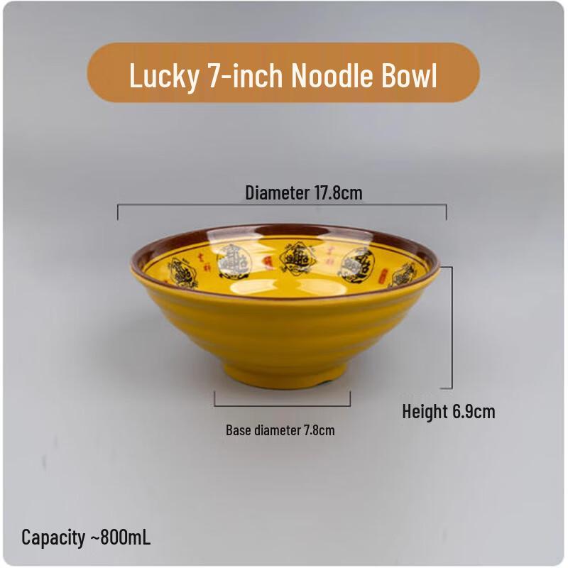 Lucky Charm Melamine Noodle Bowls (10-Pack)