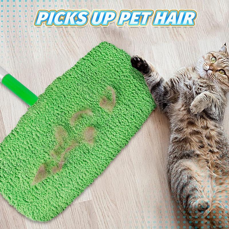 Removable Mop Cloth Cover Washable Multifunctional Flat Mop Cloth Cover Reusable 4 Pieces/pack