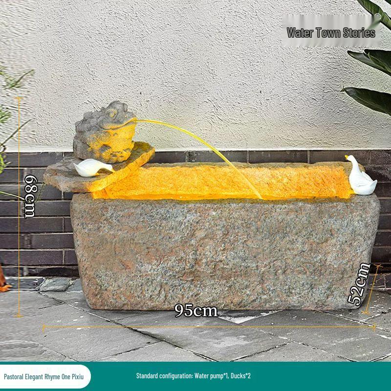 Outdoor Balcony Garden Fish Pond & Fountain Kit