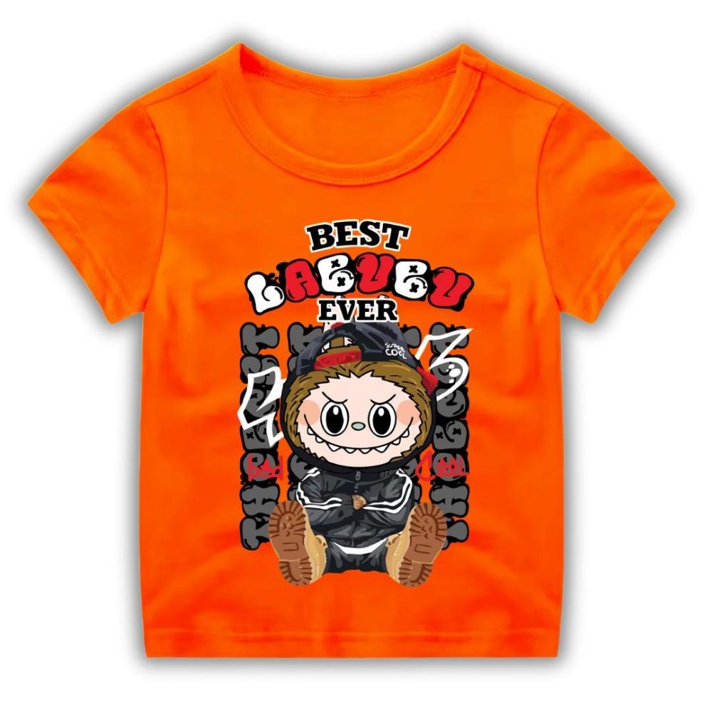 LABUBU 3D-gedruckte Kleidung Kurzärmeliger Lockerer Stil Damen Modisches T-Shirt