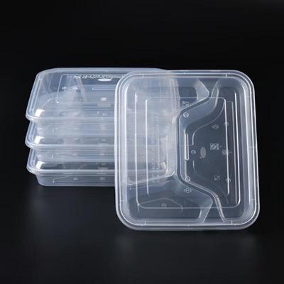 Disposable 4-Compartment Meal Prep Containers