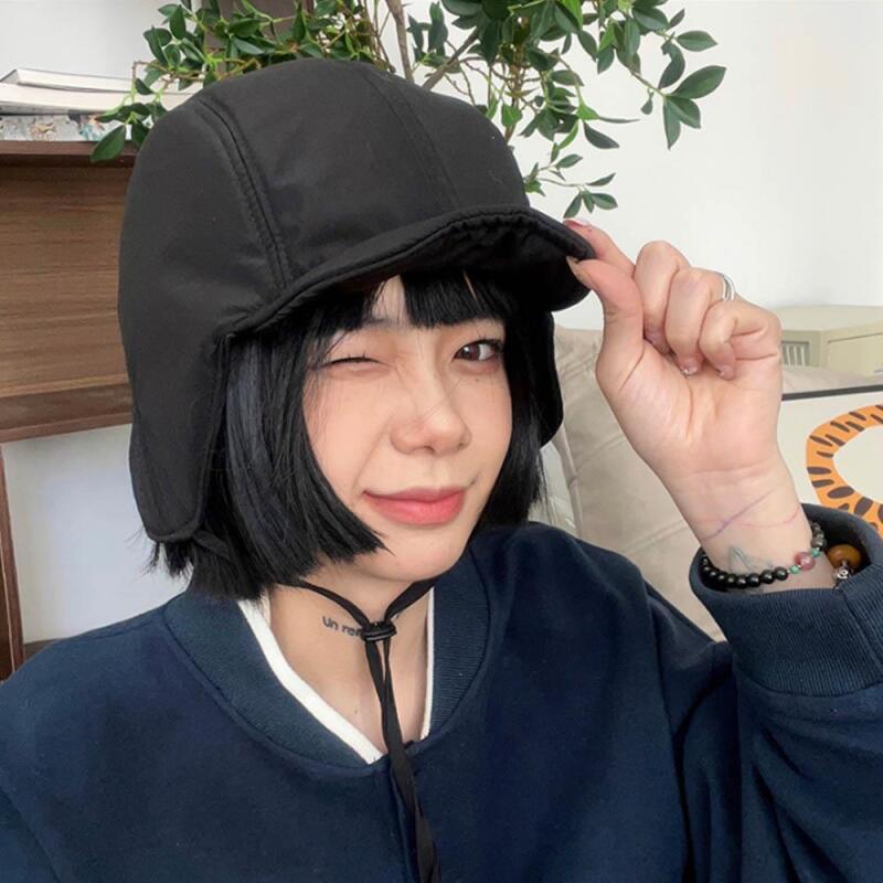 

Yuha Ryu Winter Padded Earflap Women s Hat black