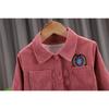 Kids Corduroy 3-Piece Clothing Set Boys Cartoon Print Tee  Jacket  Pants Casual Outfit For Toddlers