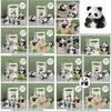 Panda Micro Building Blocks Puzzle Toy Plastic Material, Perfect Gift For Kids, 720-1782 Pieces Available