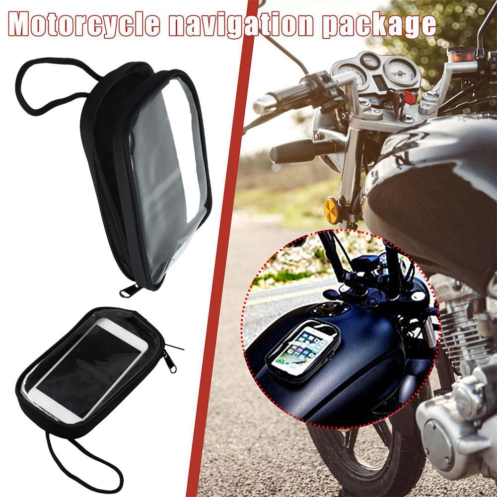 Motorcycle Fuel Tank Bag Magnetic Fuel Tank Waterproof Mobile Bag Oil Phone Holder Bag Phone Pouch Cell Phone Seat G3L5
