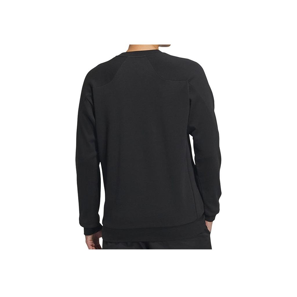adidas Crew Neck Solid Color Sports Training Sweatshirt Men Sweatshirt Black JZ8420