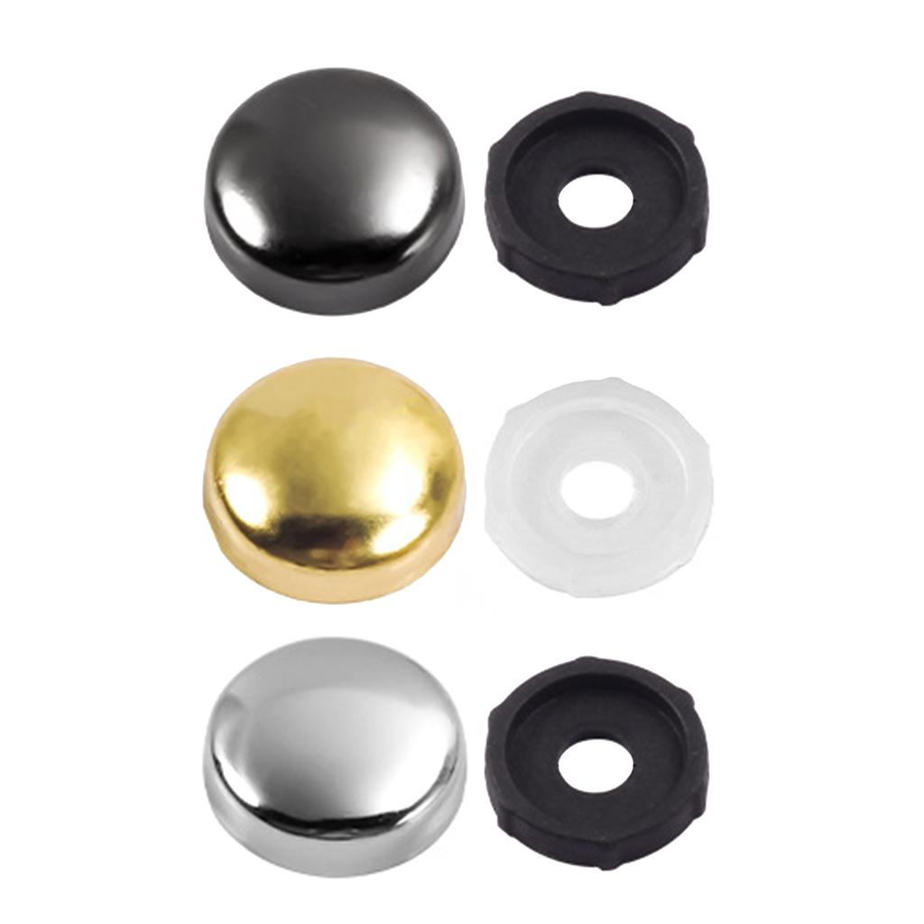 20Pcs Decorative Mirror Fixing Screws Plastic Washers Flat Cap Decorative Cover Nails for Advertising Screw Fasteners