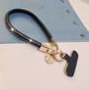PU Leather Leather Wrist Mobile Phone Lanyard Phone Anti-loss Sling Lanyard  Female Lady Girl