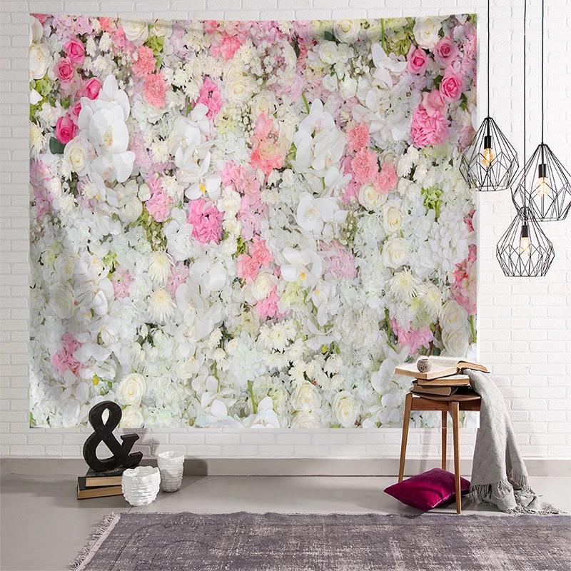 Rose Cherry Blossom Wall Tapestry Women's Room  Home Living  Decoration