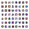 50 Cartoon Fantasy Cat Stickers Luggage Computer Stickers Diy Holiday Decorative Stickers