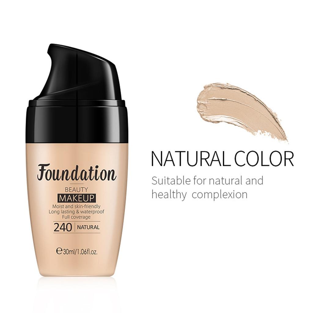 Liquid Foundation, Concealer Foundation, Full Coverage Cream Smooth, 24 Hour  Oil Control Concealer Makeup 30m