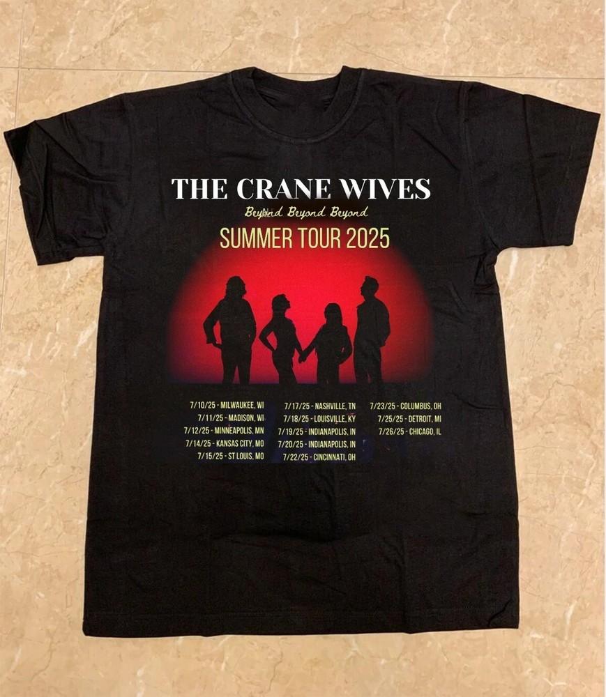 New The Crane Wives - Summer Tour 2025 S-5XL Black T-shirt Unisex T-Shirt