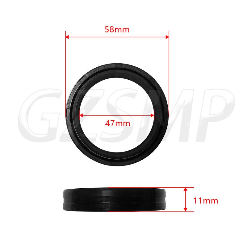 Fit for Honda CRF 250R 450R Motocross CRF 250X 450X Enduro/Off-Road NSR500 Front Fork Oil Seal Dust Cover 47x58x11mm