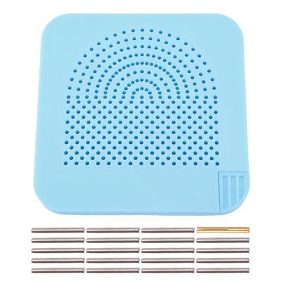 Tavola Guida per Quilling con Cassetto Portaoggetti e 20 Spilli, Disco Avvolgi Strisce di Carta per Creazione di Artigianato