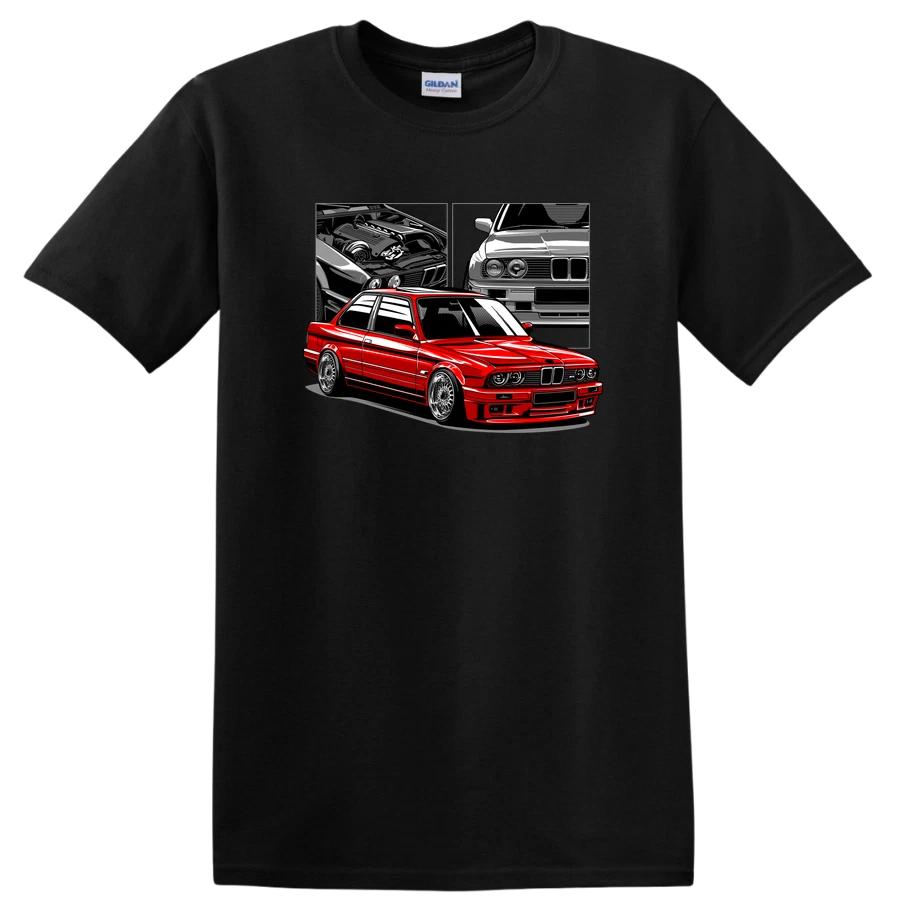 Red Classic Car T Shirt Cool Automotive Design Vintage Tee Car Enthusiast XXL