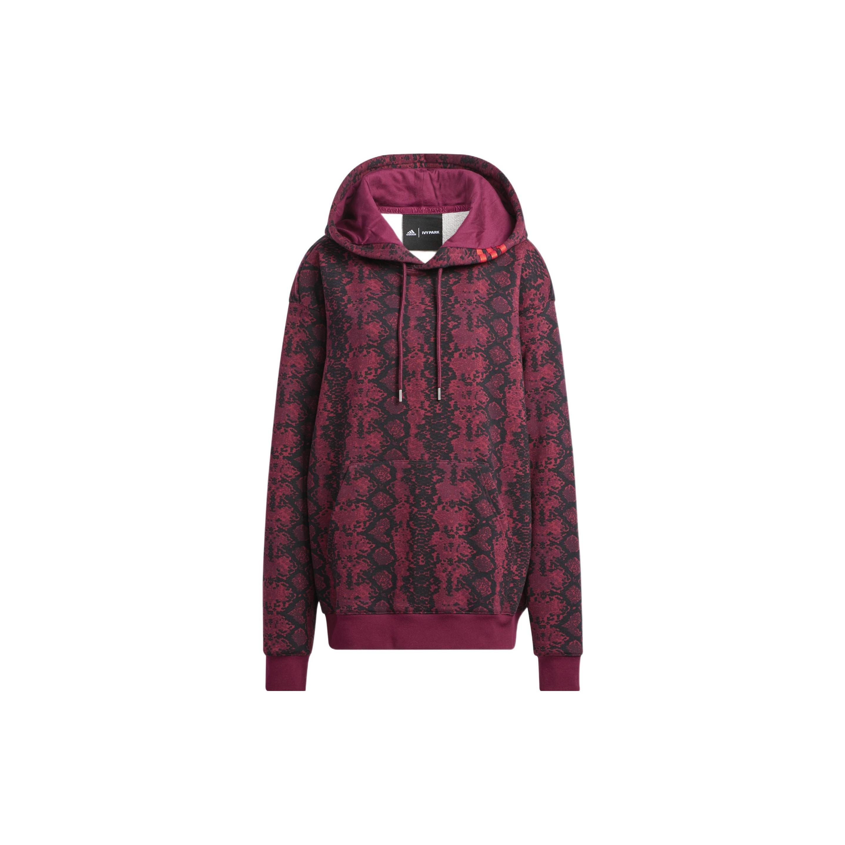 adidas originals x IVY PARK Crossover Casual Printing Hooded Long Sleeves Red Men s HI1975 XS