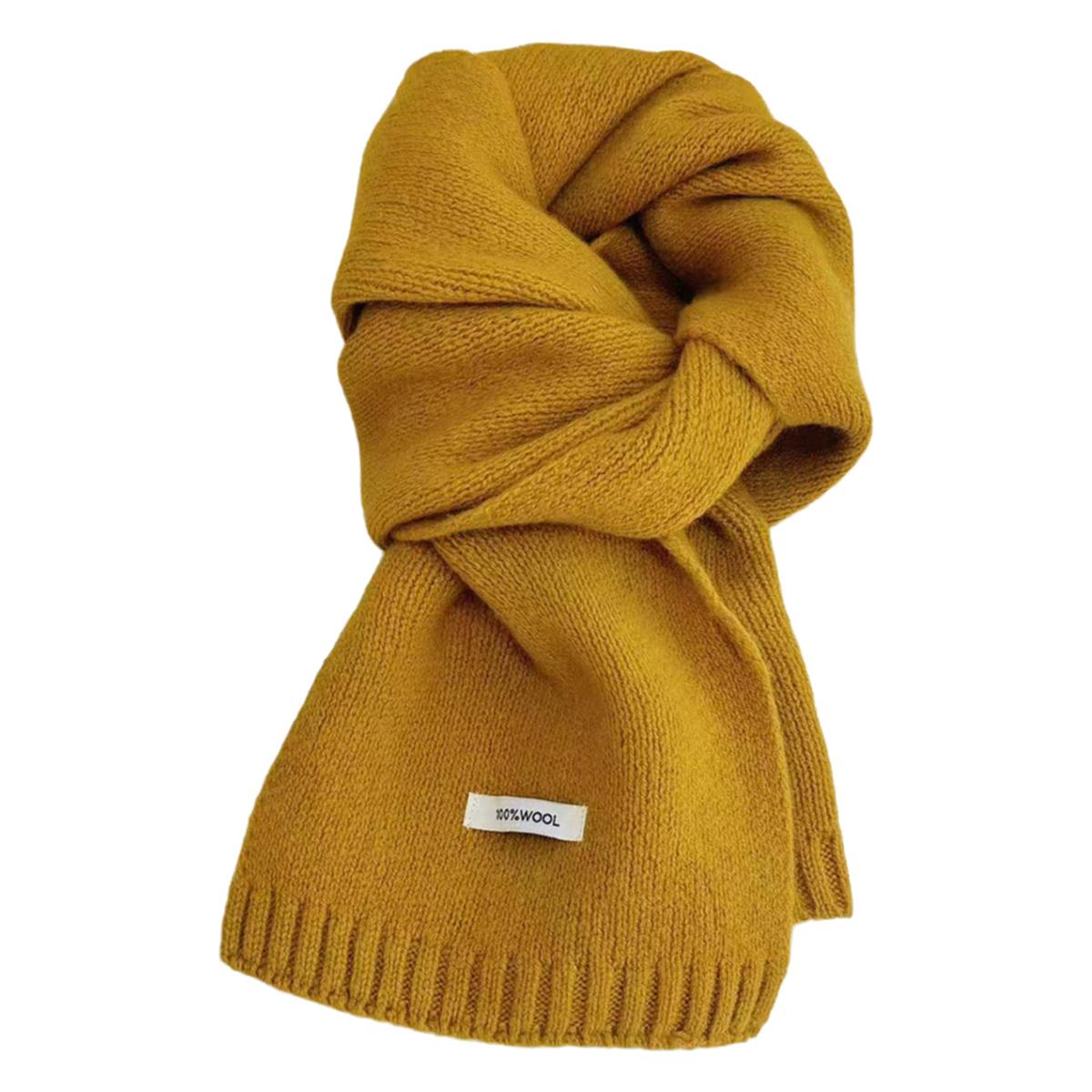 

Шарф из чистой шерсти Шерстяной Верблюжий Бежевый Теплый Вязаный Шарф Унисекс Шарф Удобный Мягкий Теплый