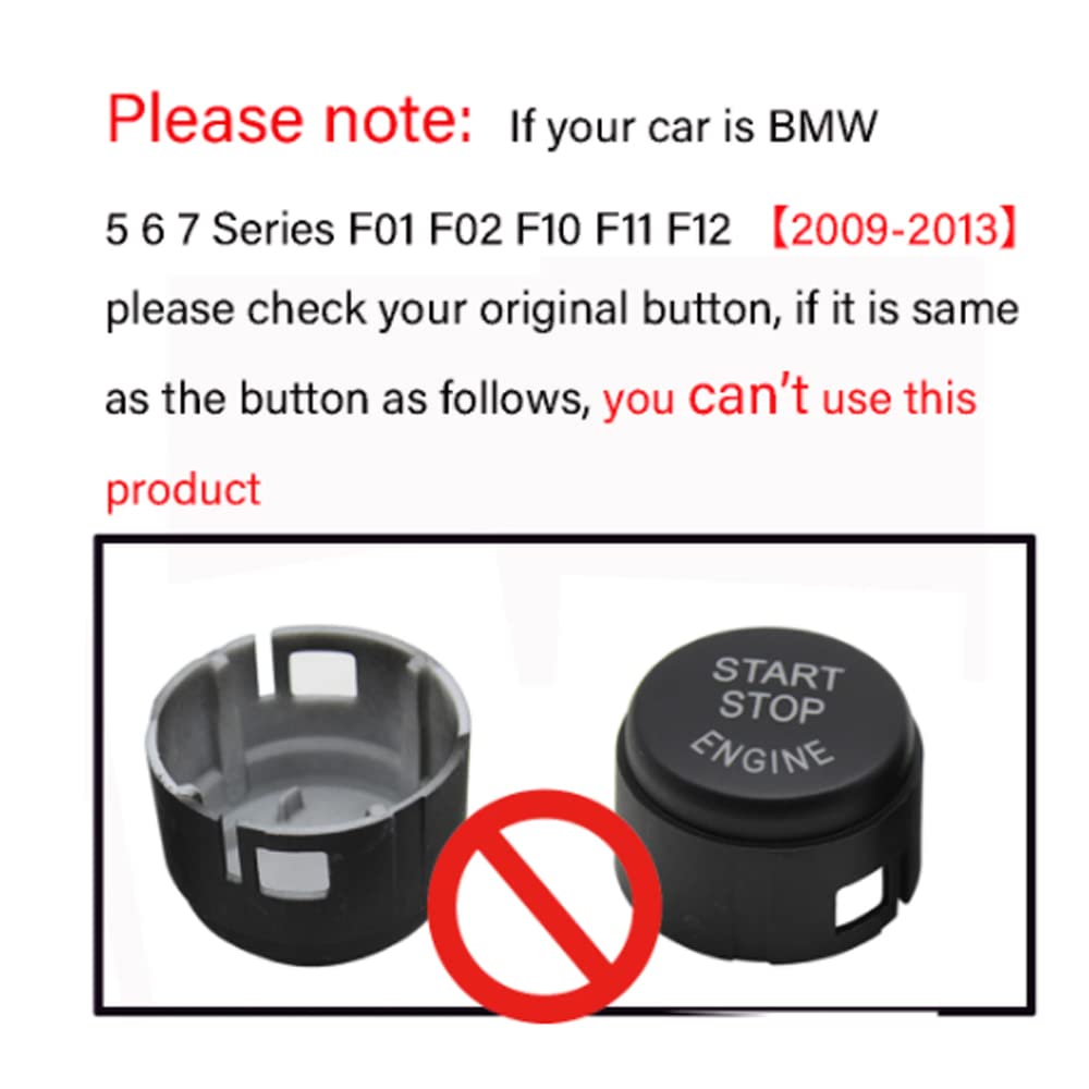Blue Car Steering Wheel M1 M2 Mode Button & Start Engine Switch Button for BMW M3 M4 M5 M6 X5M X6M F10 F15 F16 F30 F34 F36 M Sport