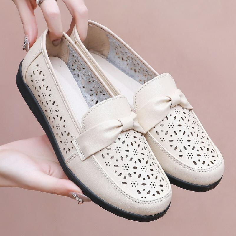 Spring and Autumn Mother Shoes Non-slip Soft-soled Single Shoes Comfortable Non-slip Women's Shoes Black Work Shoes