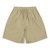 Beige Woven Half Pants With Elastic Azb4pt02bg