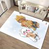 Cartoon Winter-Themed Carpet with Cute Bears In Scarves and Snowflake Background. Suitable for Use As an Anti-slip1 For1room and Bedroom Sofas