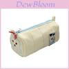 Cream Cartoon Pencil Case With Large Capacity For Students And Office Use