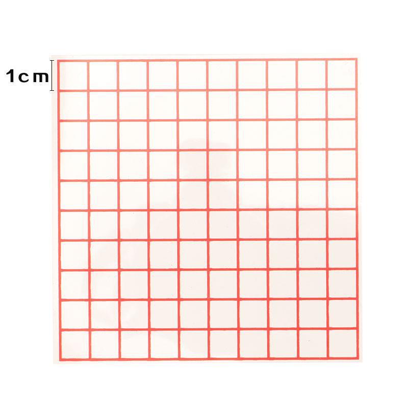Transparent 1cm Grid Paper - 100 Squares for Math Teaching