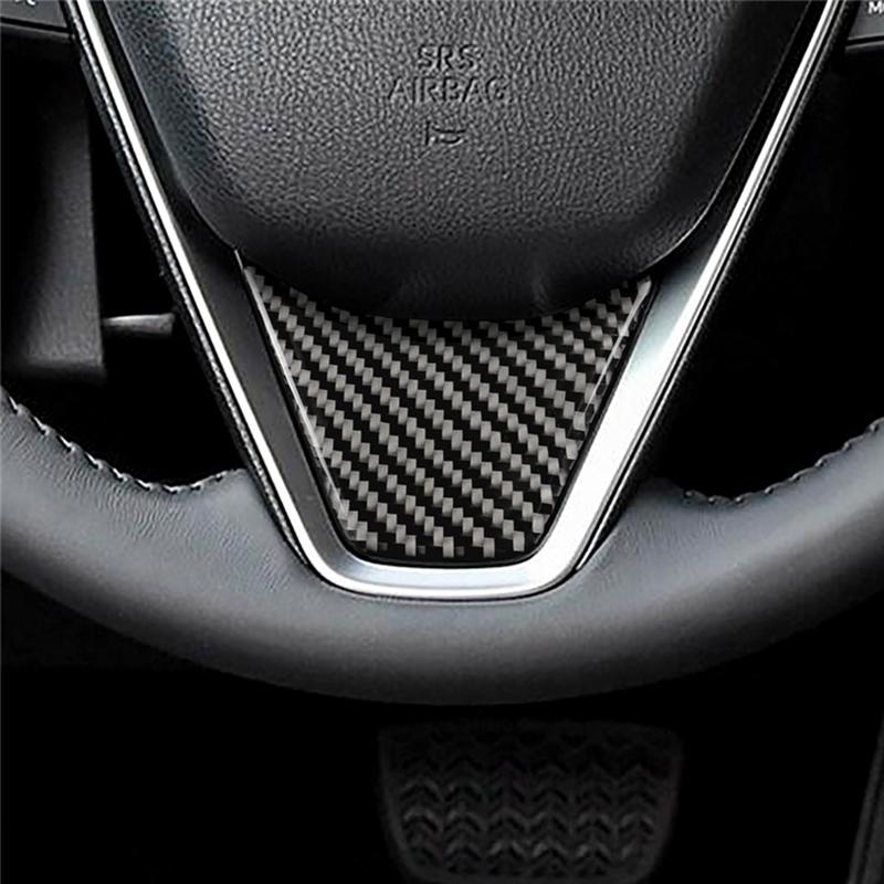 Steering Wheel Label Decoration Stickers for Toyota Camry 2018 Carbon Fiber Car Interior