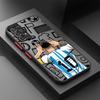 Cartoon Football Number Phone Case for Samsung Galaxy A72 A73 A24 A71 A32 A21s A22 A33 A31 A16 A52 A23 A53 A35 Soft Cover
