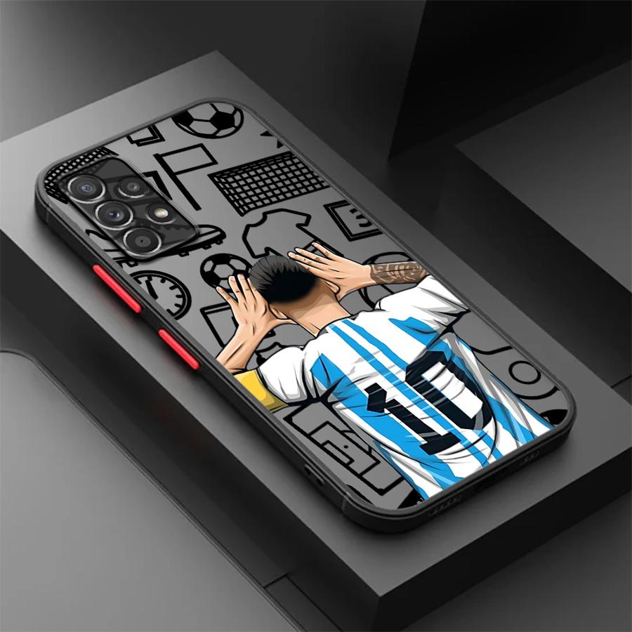 

Cartoon Football Number Phone Case for Samsung Galaxy A72 A73 A24 A71 A32 A21s A22 A33 A31 A16 A52 A23 A53 A35 Soft Cover Galaxy A71 4G