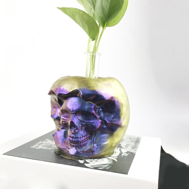 3D Skull  Candle Molds for Candle Making Hydroponic Vase Mold for  Crafts,Aromatherapy Candle Ornaments Mold