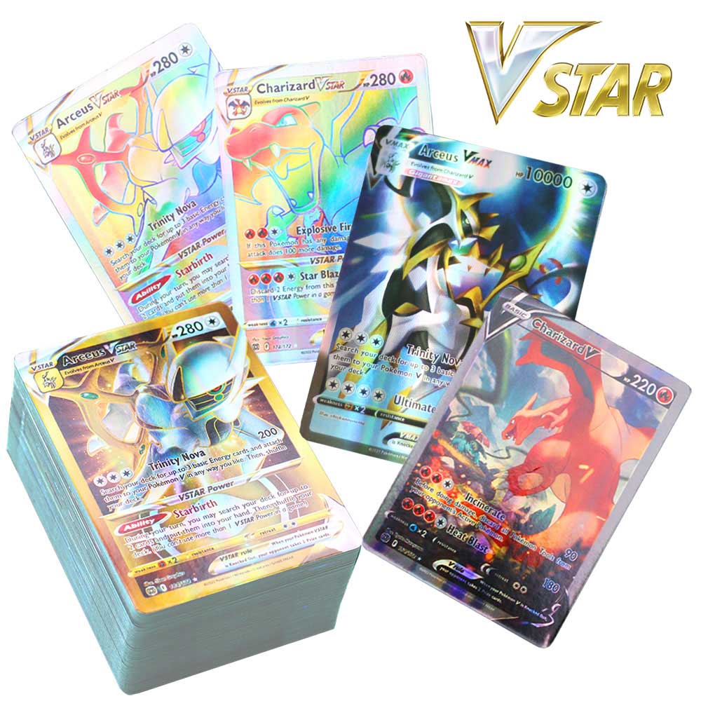 100Pcs Playing Cards Rare Collection Trading Card Game Kids Toys Gift G26