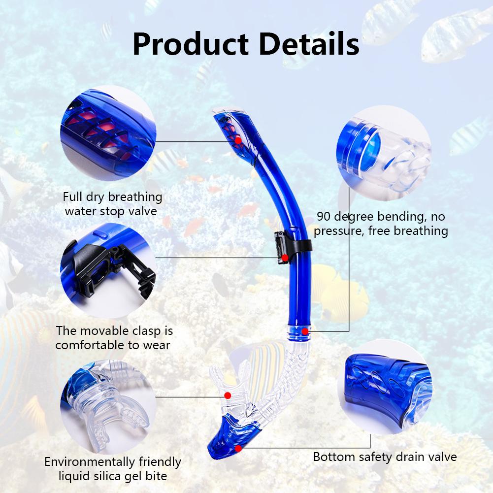 Dry Snorkel Set Diving Glasses Snorkel Swimming Earplugs Professional Snorkeling Set For Swimming Diving