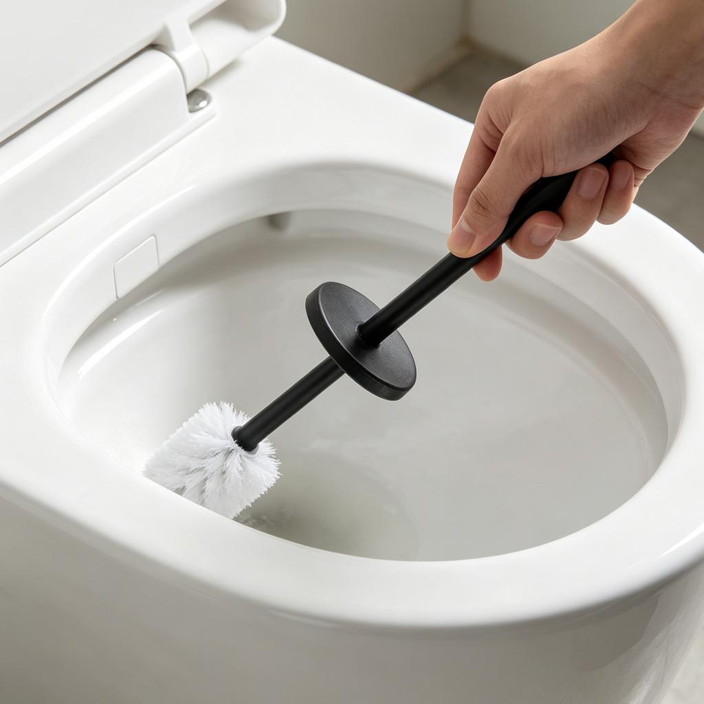 Toilet Brush And Holder, Toilet Brush 304 Stainless Steel, Toilet Bowl Brush For Bathroom Toilet-Ergonomic, Elegant,sturdy