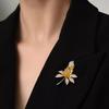 A High-end, Exquisite Floral Brooch for Women with A Niche Design Sense