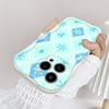 For iPhone 16 15 14 13 12 Pro Max Samsung S24 Ultra S23 S22 Plus Redmi Note 13 Pro Lattice Collection Cream Texture Soft Silicone Cover Phone Case