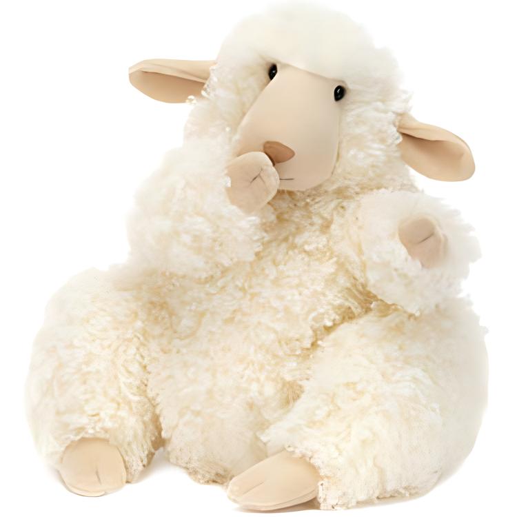 JELLYCAT Farm Animal Series Bobbleton Sheep Stuffed Animal Doll 27cm Height