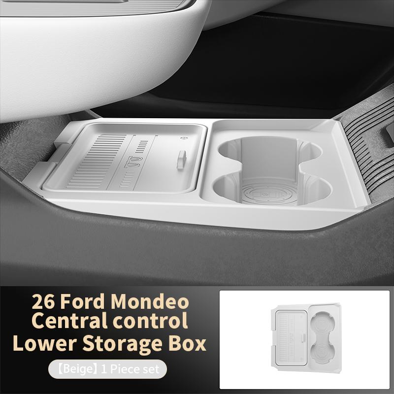 Geeignet für 26 Ford Mondeo Modelle, Aufbewahrungsbox unter dem Sitz für die Mittelkonsole, Brillenorganizer, Autozubehör Modifikations Teile