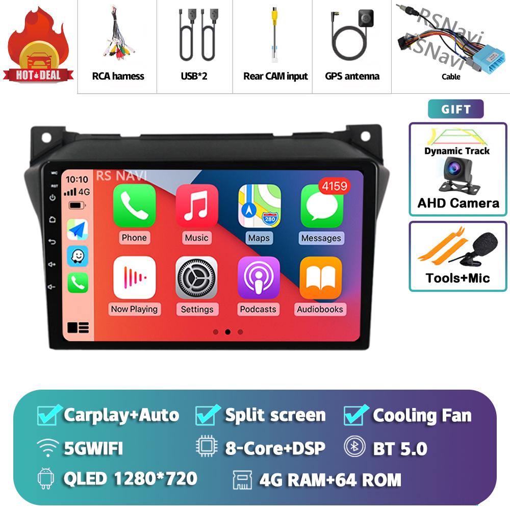 Android 14 Carplay Auto For Suzuki Alto 2009 - 2016 Car Radio Player Multimedia stereo AI Voice 360 Camera Navigation Video 2Din