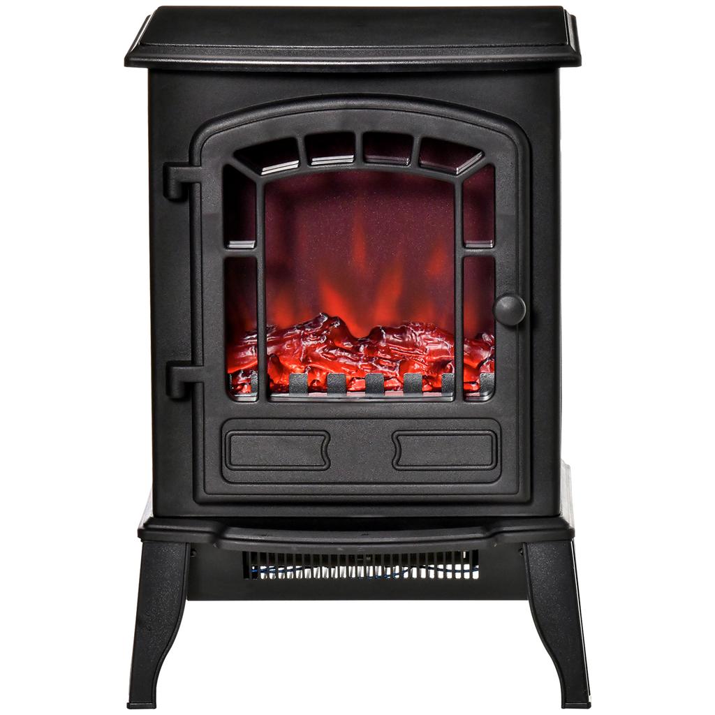 Elektrischer Bodenkamin, 2 Heizstufen, Realistischer Flammeneffekt, Vielseitig