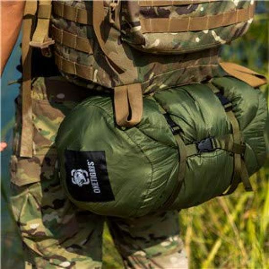 OneTigris 25L Sleeping Bag Stuff Sack Storage Bag Compression Bag Camping Outdoor (Green-25L)