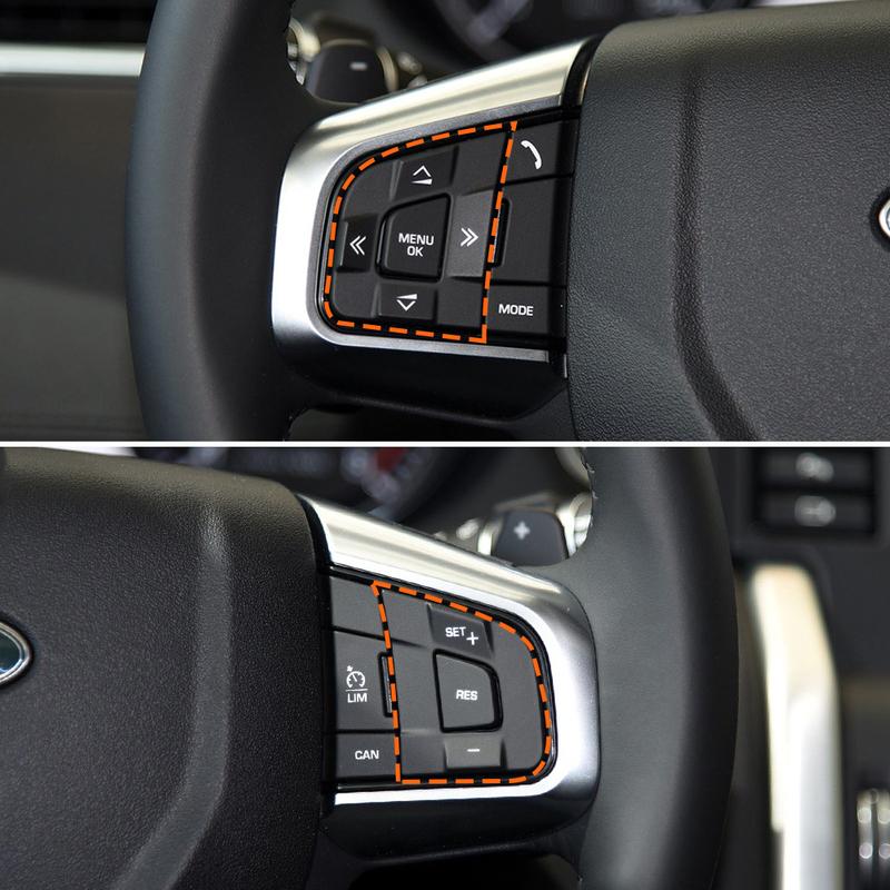 Steering Wheel Switch Button Cover Replacement For Land Rover Discovery Sport For Jaguar XE XF F-PACE C-PACE 2015-