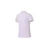 Li-Ning Fitness Series Solid Color Logo Polo Shirt Women Tops Light-Mist-Purple APLT128-1