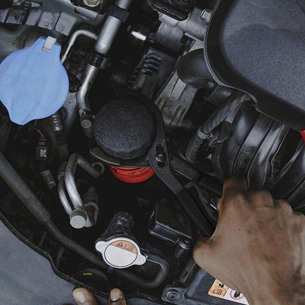 Car Adjustable Oil Filter Wrench Removal for Engine Filters Conduit Fittings Auto Vehicle Maintainance Repair Hand Tool 45-145 M