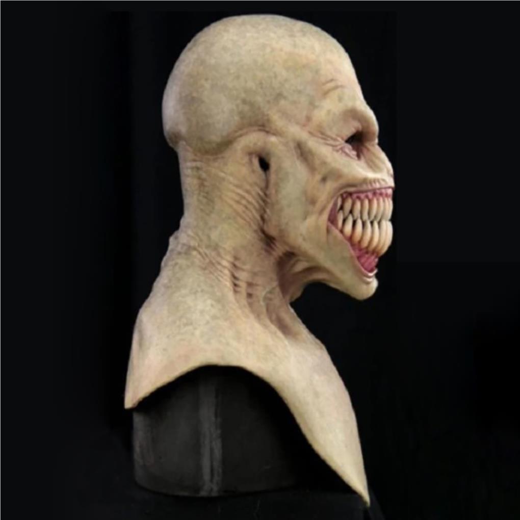 Face Cover Terror Gag Tooth Demon Halloween Costumes Scary Trick Prop Long Realistic Horror Shield Party Favors