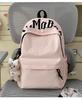 Schoolbag new Japanese ins style female student embroidered schoolbag simple large capacity lightweight backpack campus commuter backpack