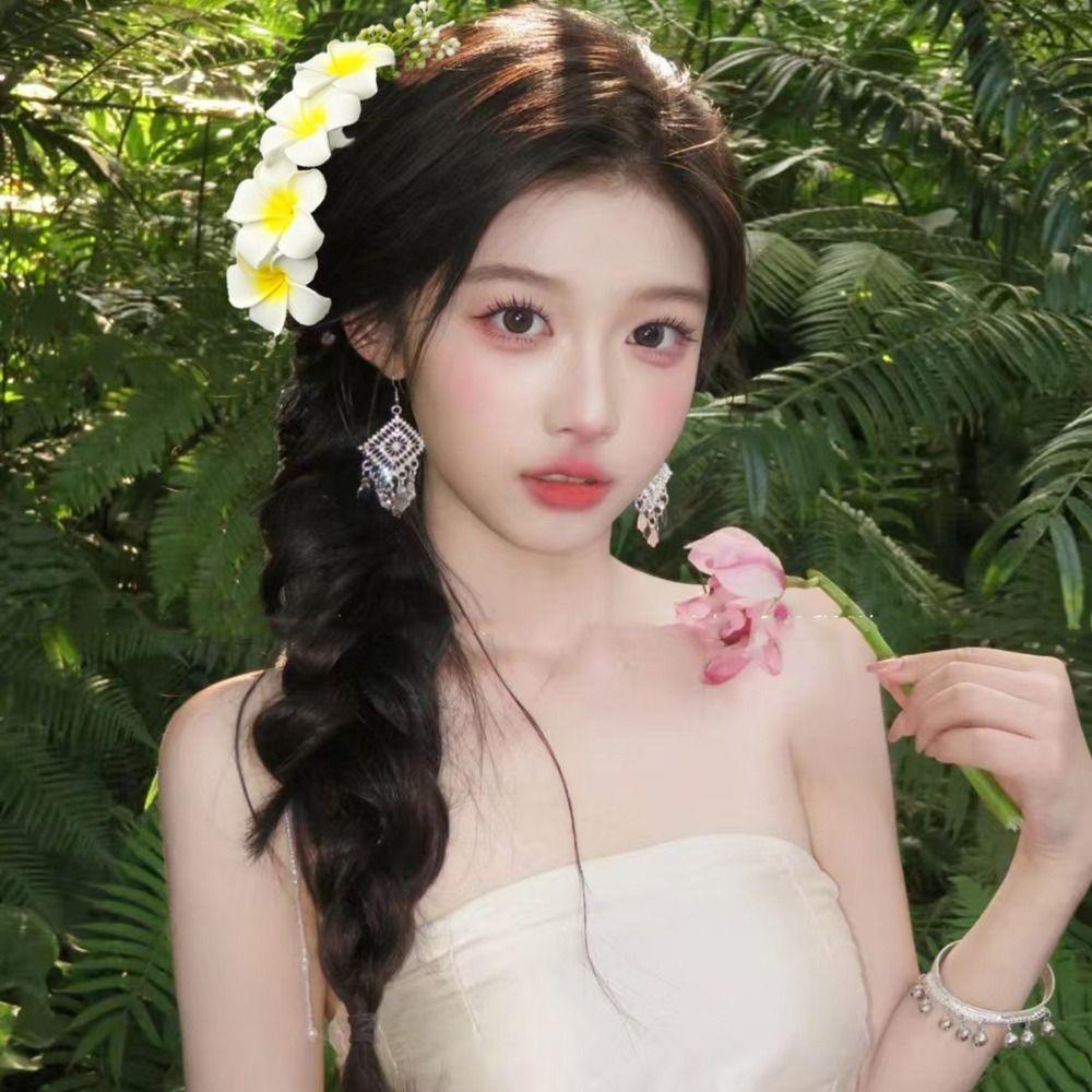 Thailand Flower Hair Comb Dai Wedding Bride Accessories Creative Flower Hairpin  Girl