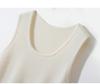 Women's 100% Pure Cashmere Ribbed Slim Fit Spaghetti Strap Vest - Autumn/Winter Knit Round Neck Inner Layer