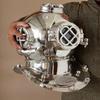 45.72 cm Nautical Scuba Diving Helmet Mark V US Navy Deep Sea Diving Divers Helmet Chrome Plated Helmet Gift